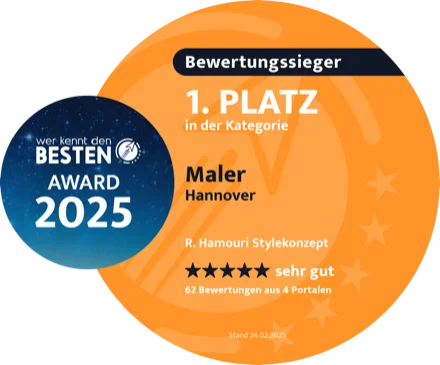 Wer kennt den Besten Award 2025 - 1. Platz Maler Hannover - Stylekonzept